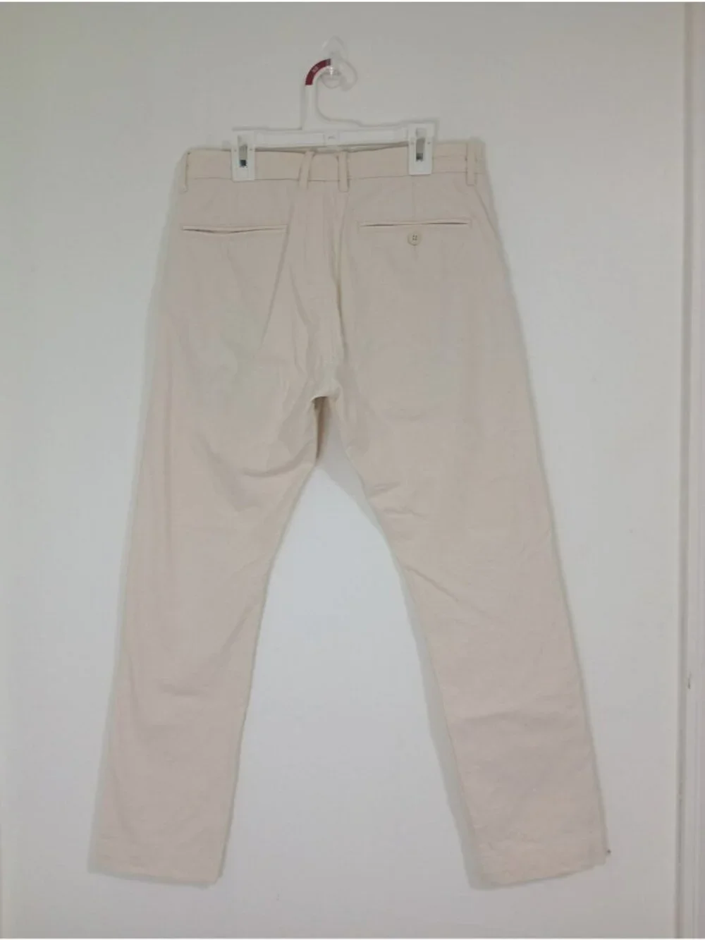 J. Crew Mens 484 Beige 100% Cotton Chino Pants Size S